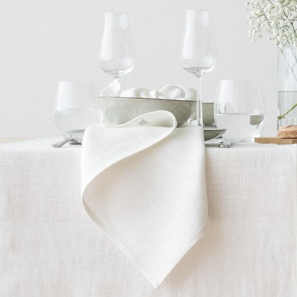 Linenme Napkin Off White Linen Lara