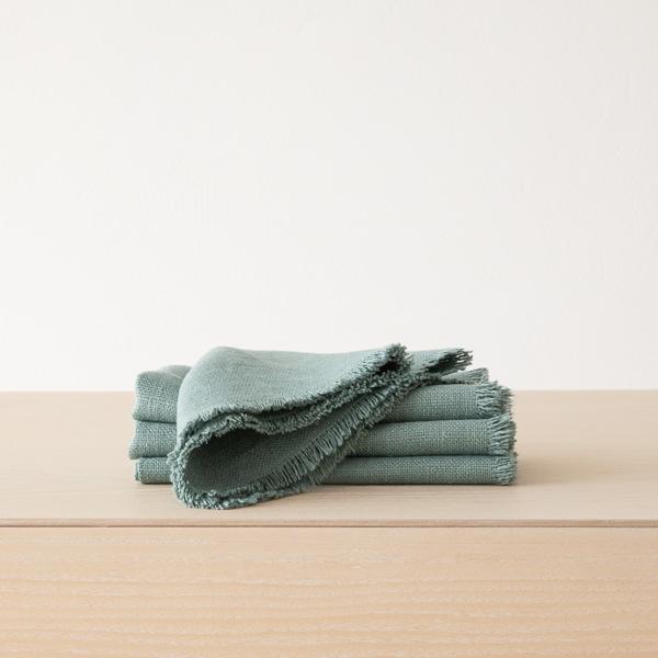 Linenme Napkin Spa Green Linen Rustic