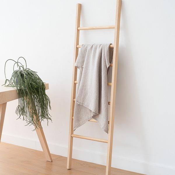 Linenme Natural Linen Cotton Mix Bath Towel Wafer