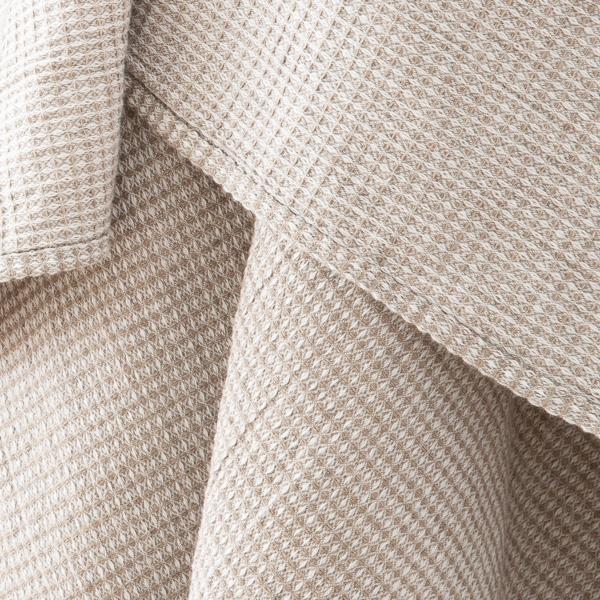 Linenme Natural Linen Cotton Mix Bath Towel Wafer