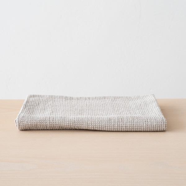 linenme Natural Linen Cotton Mix Bath Towel Wafer