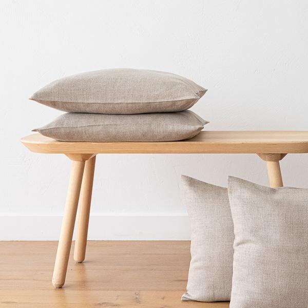 Linenme Natural Linen Cushion Cover Lara