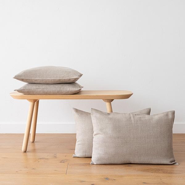 linenme Natural Linen Cushion Cover Lara