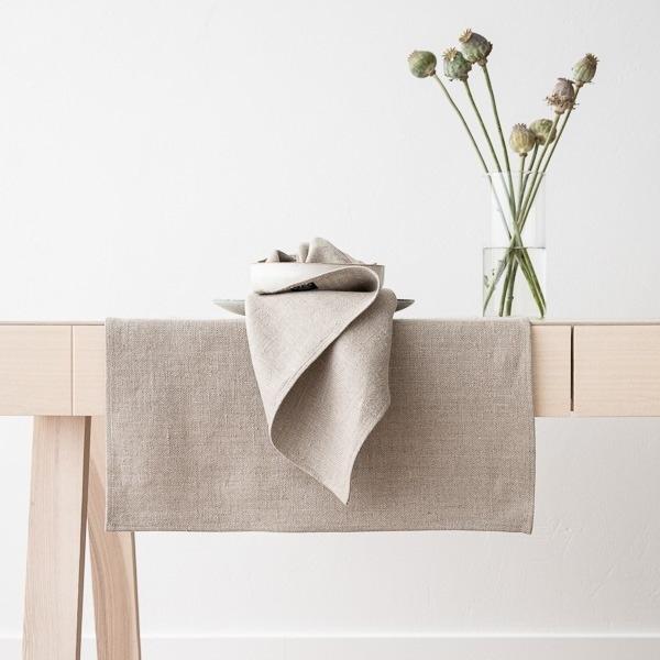 Linenme Natural Linen Fabric Lara