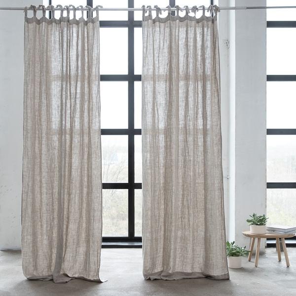 Linenme Natural Linen Fabric Prewashed Rustico