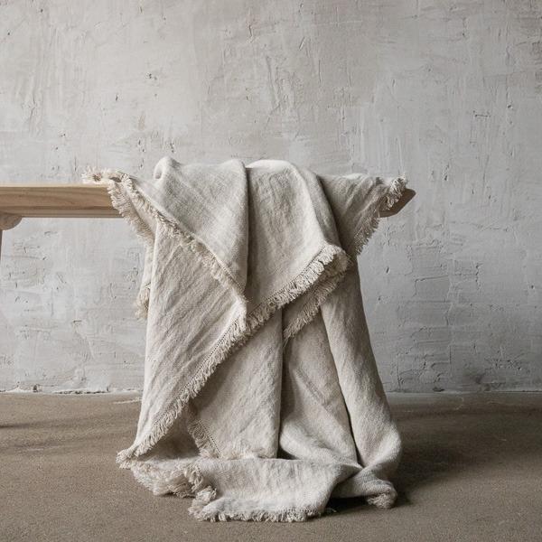 Linenme Natural Linen Fabric Rustico