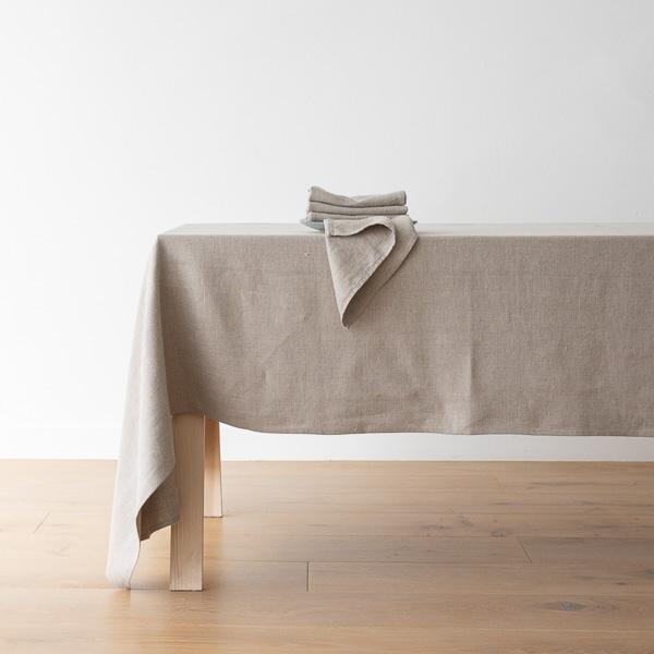 Linenme Natural Linen Tablecloth Lara