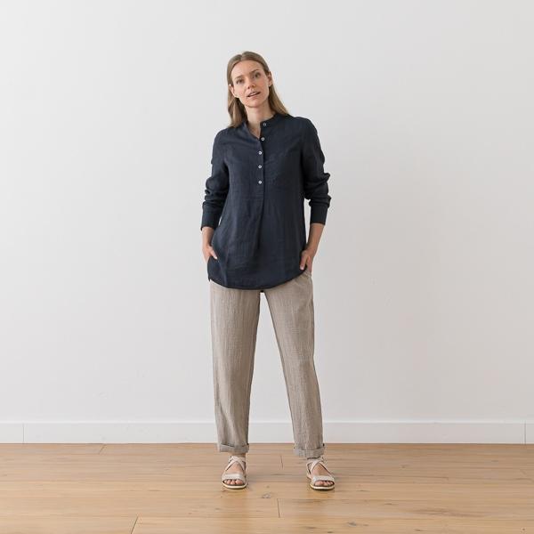 linenme Natural Linen Trousers Emma