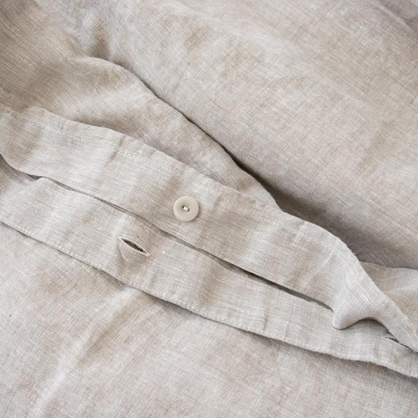 Linenme Natural Washed Bed Linen Bed Set Crushed