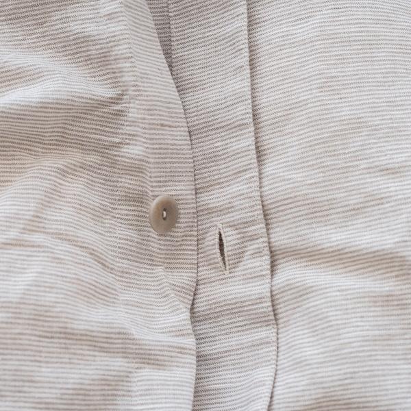 Linenme Natural Washed Bed Linen Bed Set Pinstripe