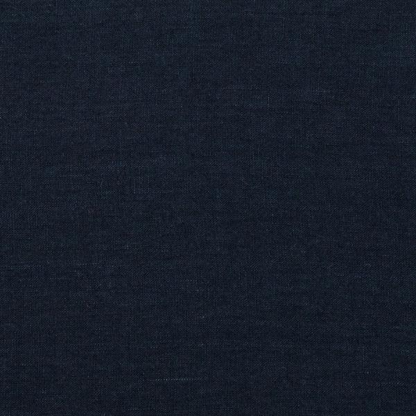 linenme Navy Linen Fabric Stone Washed
