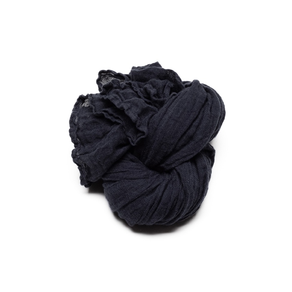 Linenme New Night Blue Linen Summer Scarf Garza