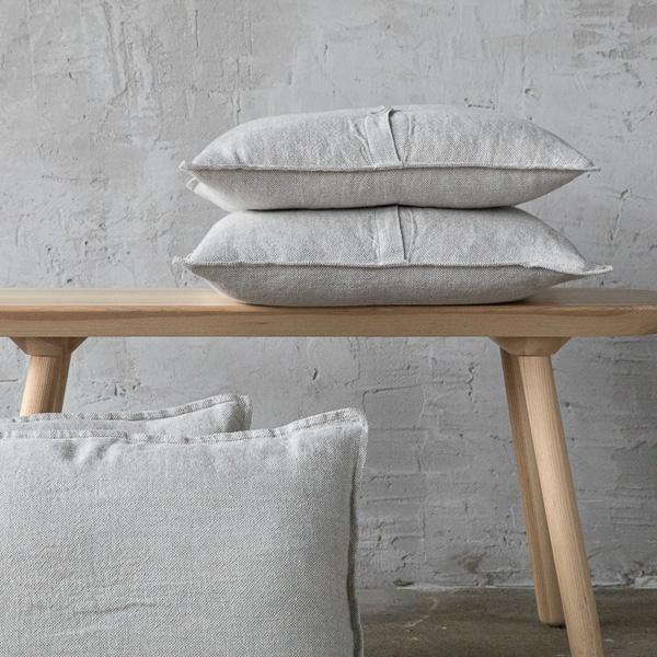 Linenme Oatmeal Linen Cushion Cover Rustico Washed