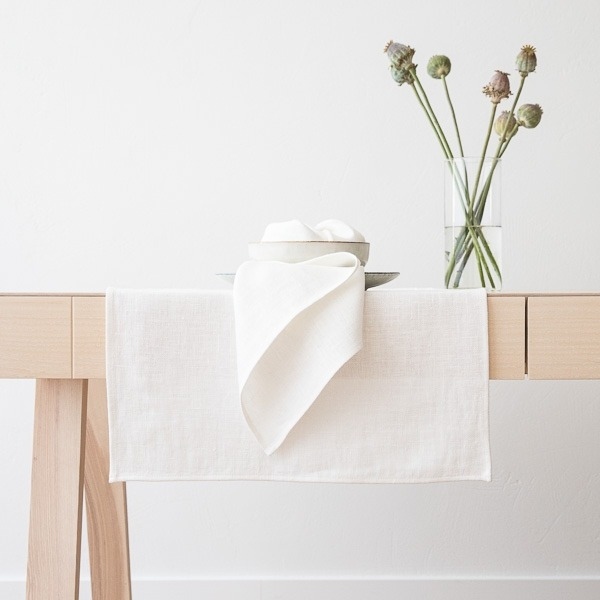 Linenme Off White Linen Fabric Sample Lara