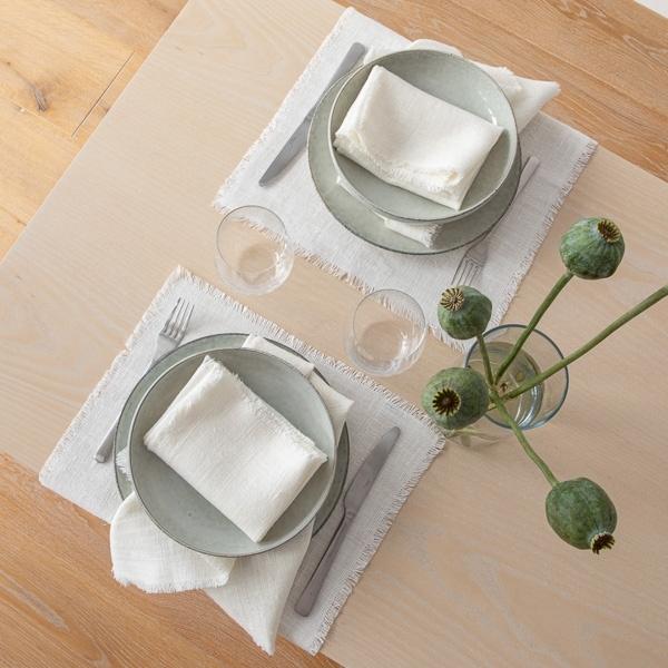 Linenme Off White Linen Fabric Sample Rustic