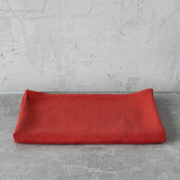 linenme Orange Huckaback Linen Bath Towel Lara