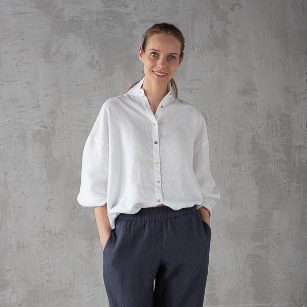 Linenme Oversized White Linen Shirt Ruth