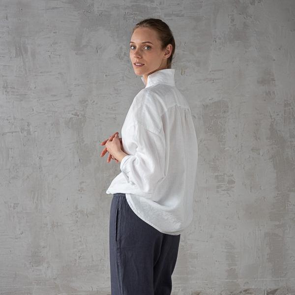Linenme Oversized White Linen Shirt Ruth