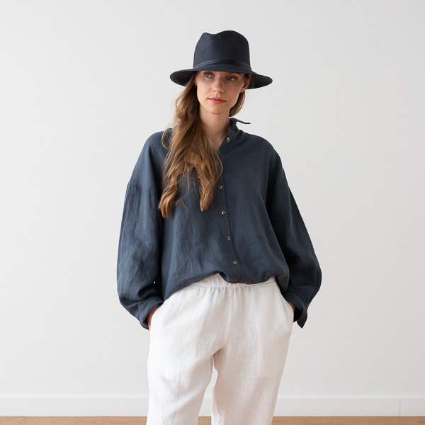 Linenme Oversized White Linen Shirt Ruth