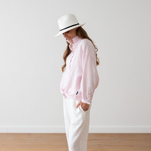 Linenme Oversized White Linen Shirt Ruth