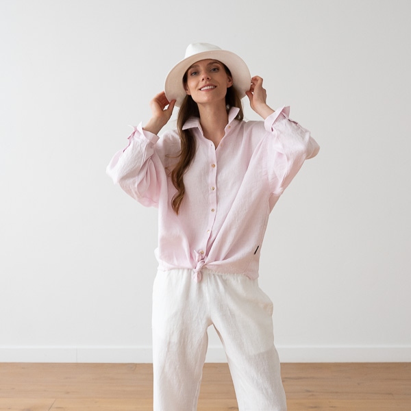 Linenme Oversized White Linen Shirt Ruth
