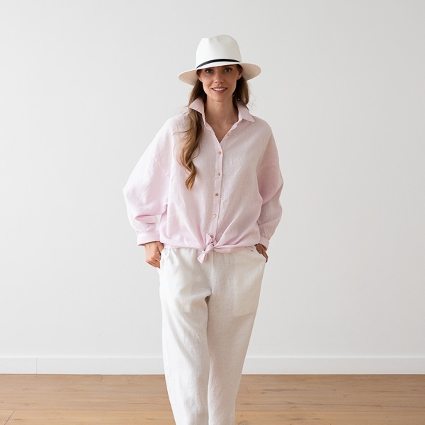 Linenme Oversized White Linen Shirt Ruth