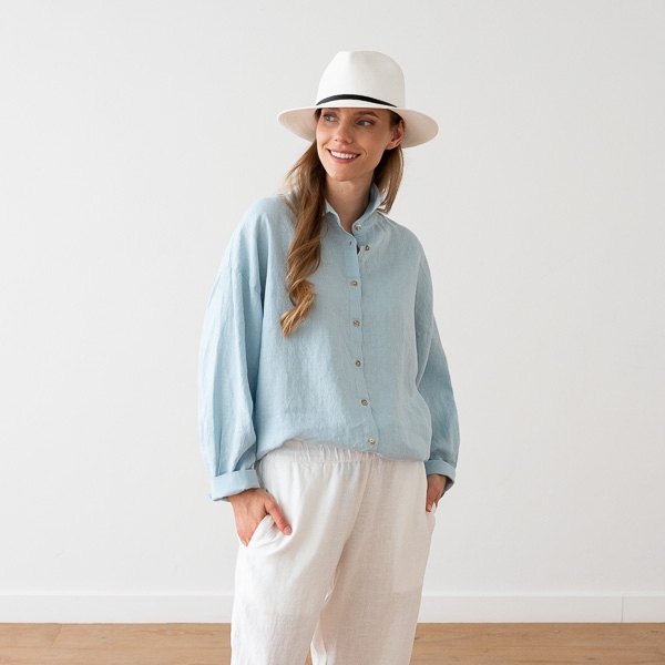Linenme Oversized White Linen Shirt Ruth