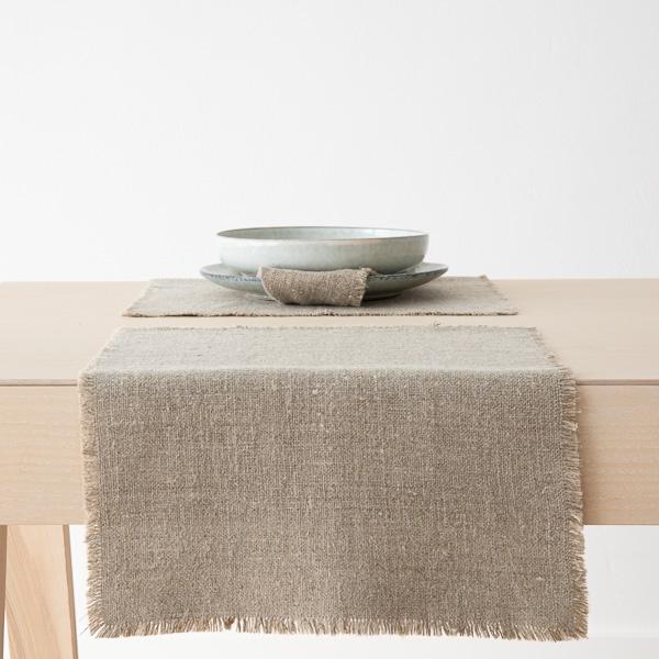linenme Placemat Natural Linen Rustic