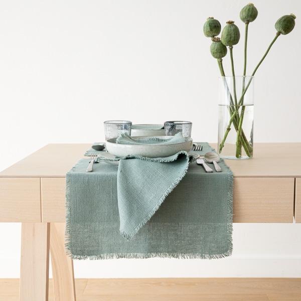 Linenme Placemat Spa Green Linen Rustic