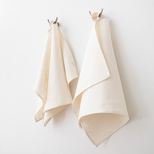 Linenme Prewashed Cream Linen Fabric Lara
