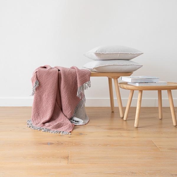 Linenme Rosa Extra Fine Merino Wool Throw Marcus