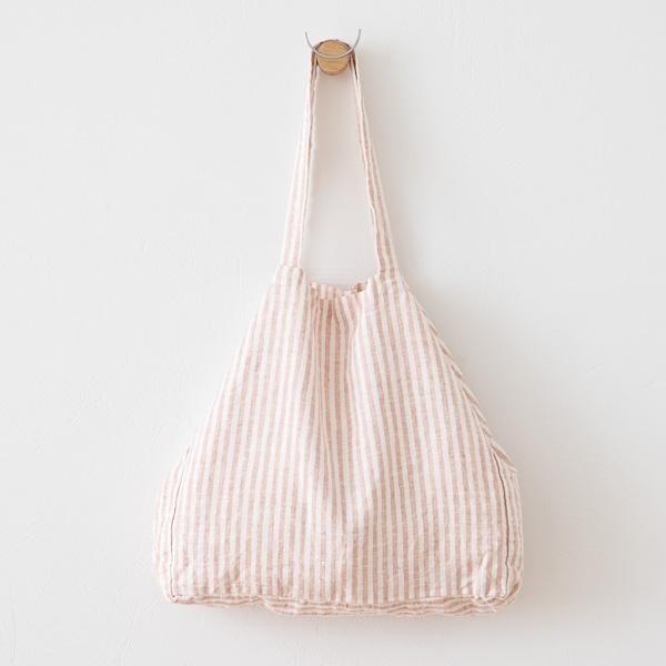 linenme Rosa Linen Beach Bag Brittany