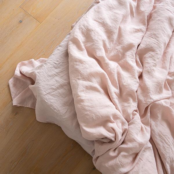 Linenme Rosa Linen Flat Sheet Stone Washed