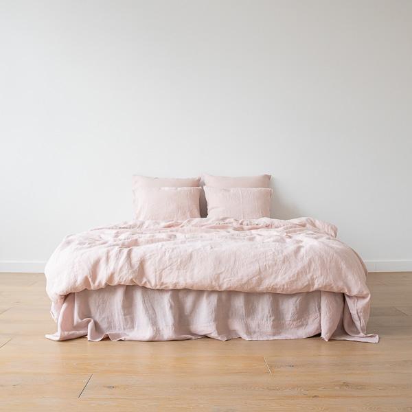 Linenme Rosa Linen Flat Sheet Stone Washed