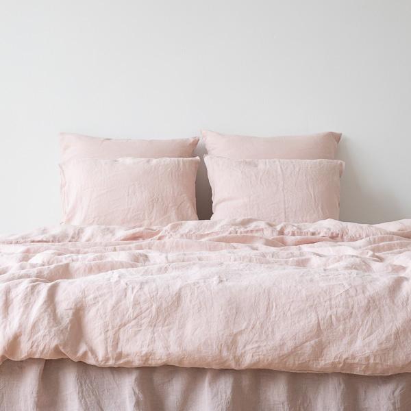 Linenme Rosa Linen Flat Sheet Stone Washed