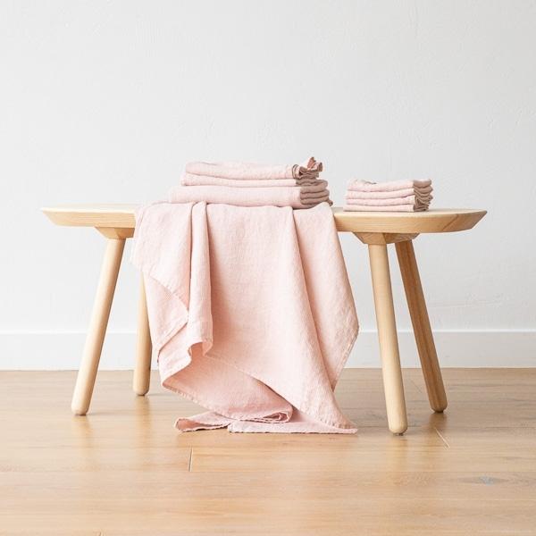 Linenme Rosa Linen Waffle Fabric