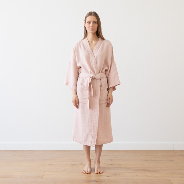 Linenme Rosa Linen Waffle Fabric Washed