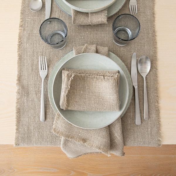 Linenme Runner Natural Linen Rustic