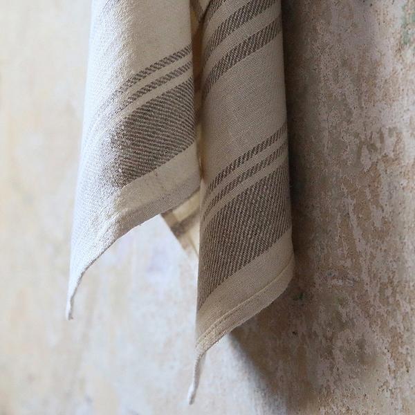Linenme Set Of 2 Cream Linen Tea Towels Linum