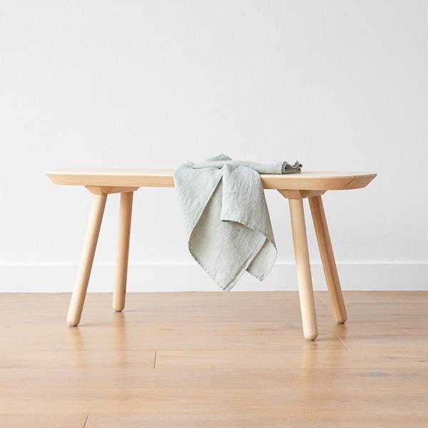 Linenme Set Of 2 Linen Waffle Hand Towels Sea Foam