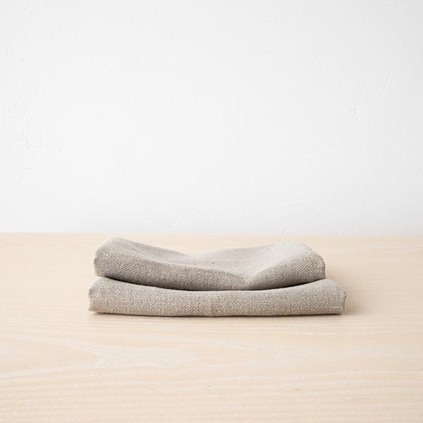Linenme Set Of 2 Natural Linen Tea Towels Lara