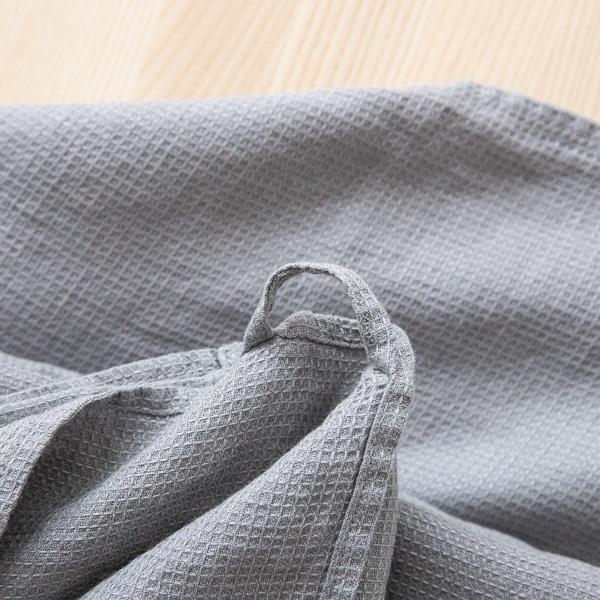 Linenme Set Of 4 Graphite Linen Wash Cloths Waffle