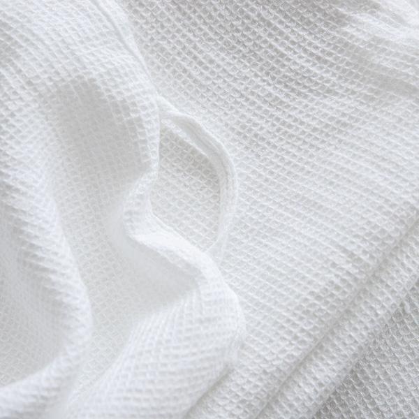 Linenme Set Of 4 White Linen Cloths Washed Waffle