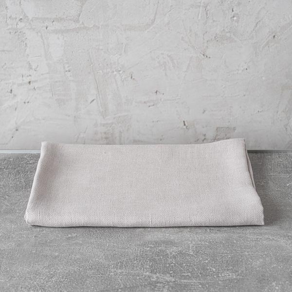 linenme Silver Linen Bath Towel Lara