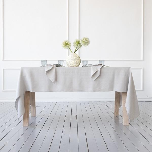 Linenme Silver Linen Fabric Lara Prewashed