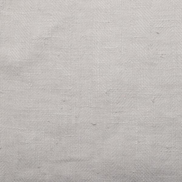 linenme Silver Linen Fabric Sample Lara