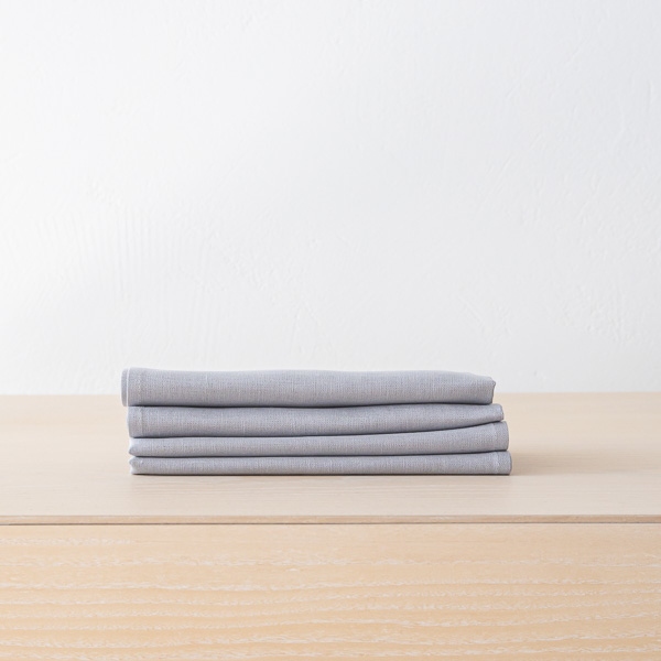 linenme Silver Linen Napkin Lucia