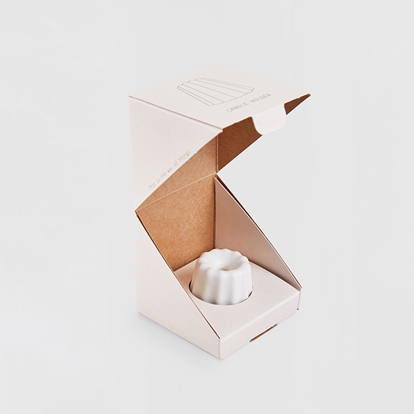 Linenme Small Porcelain Candle Holder Matte White