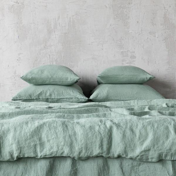 linenme Spa Green Stone Washed Bedlinen Set