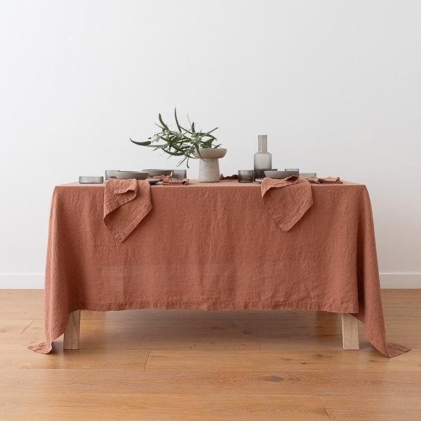 Linenme Stone Washed Mocha Linen Napkin